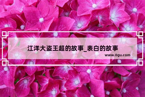 江洋大盗王超的故事_表白的故事
