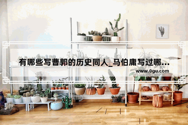 有哪些写曹郭的历史同人_马伯庸写过哪些历史小说