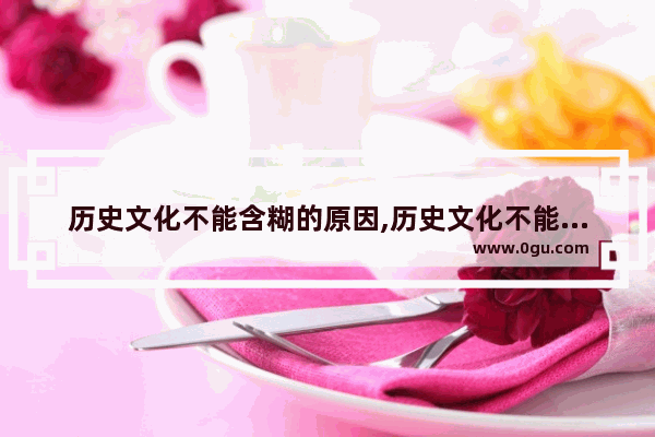 历史文化不能含糊的原因,历史文化不能含糊的原因
