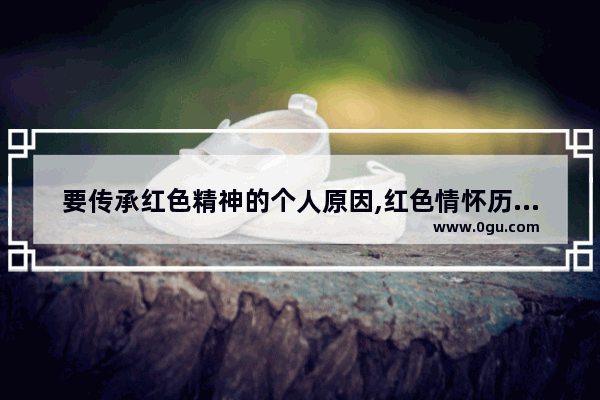 要传承红色精神的个人原因,红色情怀历史人物