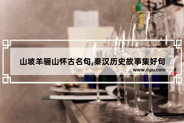 山坡羊骊山怀古名句,秦汉历史故事集好句