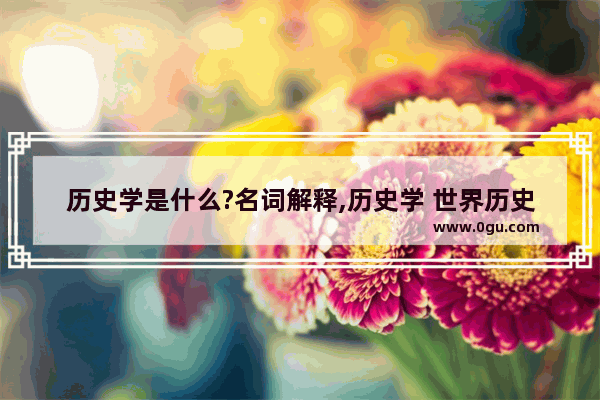 历史学是什么?名词解释,历史学 世界历史