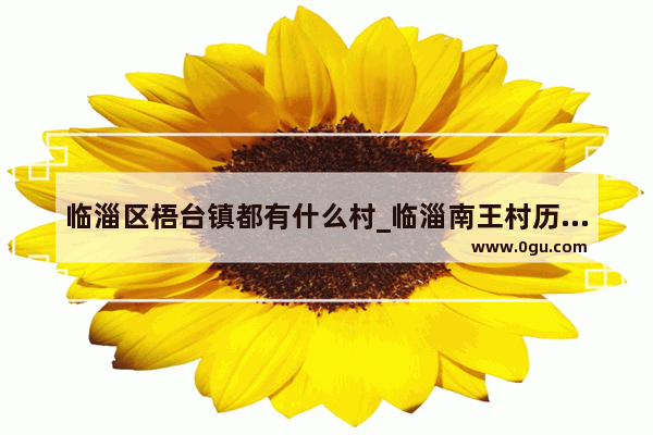 临淄区梧台镇都有什么村_临淄南王村历史故事