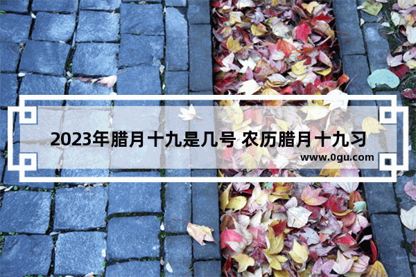 2023年腊月十九是几号 农历腊月十九习俗