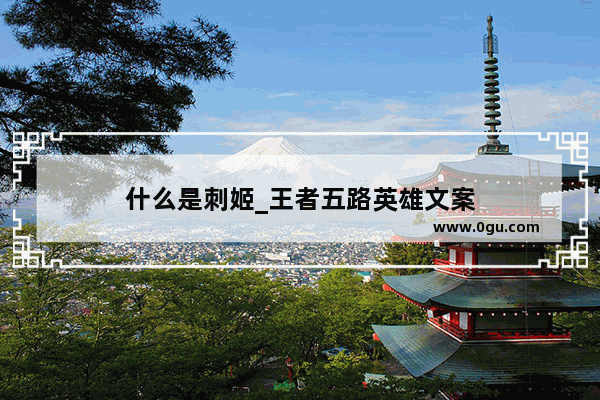什么是刺姬_王者五路英雄文案