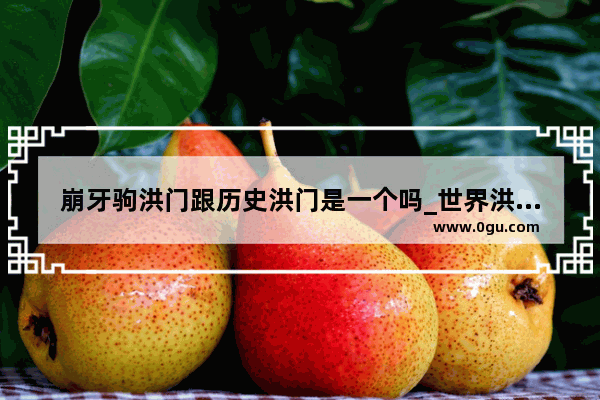 崩牙驹洪门跟历史洪门是一个吗_世界洪门历史文化协会是什么组织