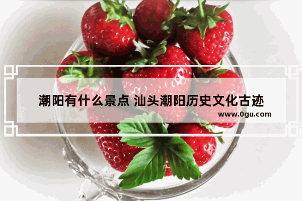 潮阳有什么景点 汕头潮阳历史文化古迹