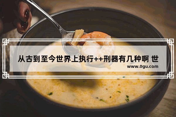 从古到至今世界上执行++刑器有几种啊 世界历史的刑具