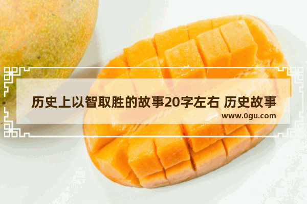 历史上以智取胜的故事20字左右 历史故事20