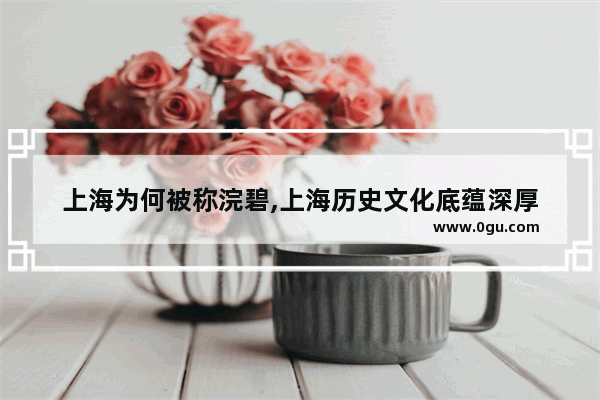 上海为何被称浣碧,上海历史文化底蕴深厚