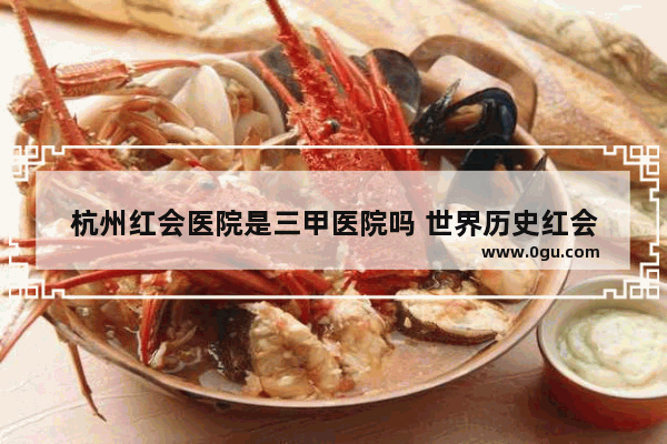 杭州红会医院是三甲医院吗 世界历史红会