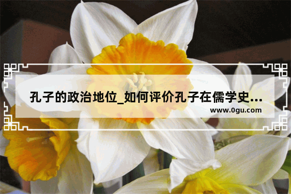 孔子的政治地位_如何评价孔子在儒学史上的地位和作用