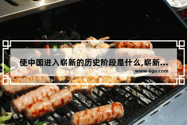 使中国进入崭新的历史阶段是什么,崭新的世界历史