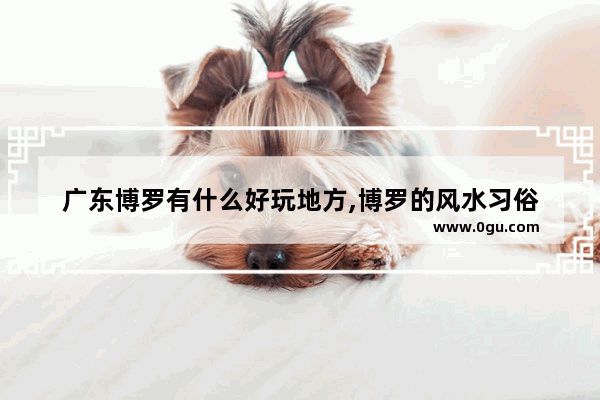 广东博罗有什么好玩地方,博罗的风水习俗