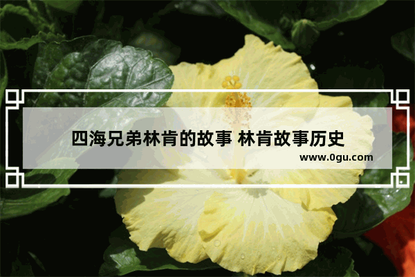 四海兄弟林肯的故事 林肯故事历史