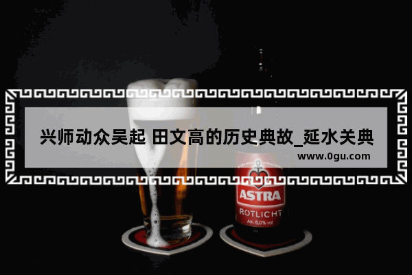 兴师动众吴起 田文高的历史典故_延水关典故