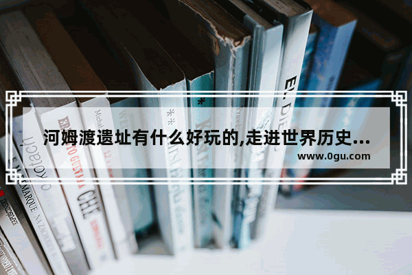 河姆渡遗址有什么好玩的,走进世界历史遗迹