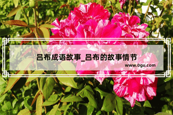 吕布成语故事_吕布的故事情节