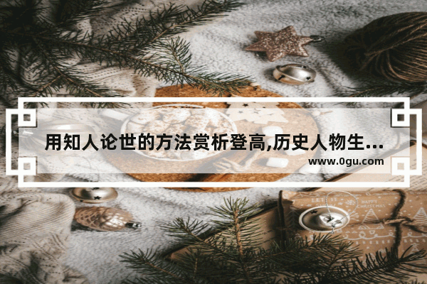 用知人论世的方法赏析登高,历史人物生平评述怎么写