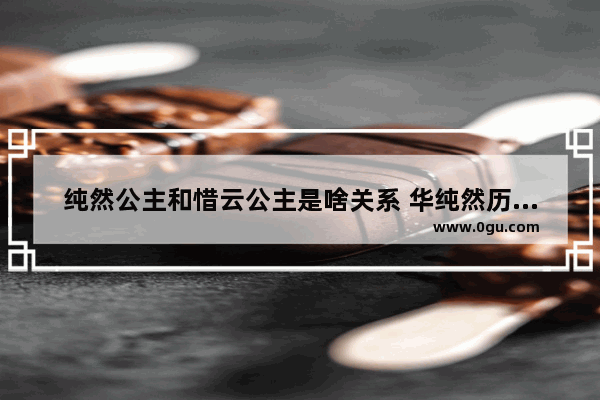 纯然公主和惜云公主是啥关系 华纯然历史人物