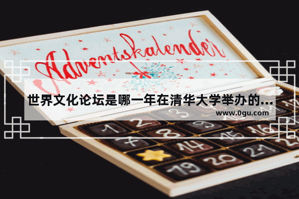 世界文化论坛是哪一年在清华大学举办的_中国历史文化发展论坛