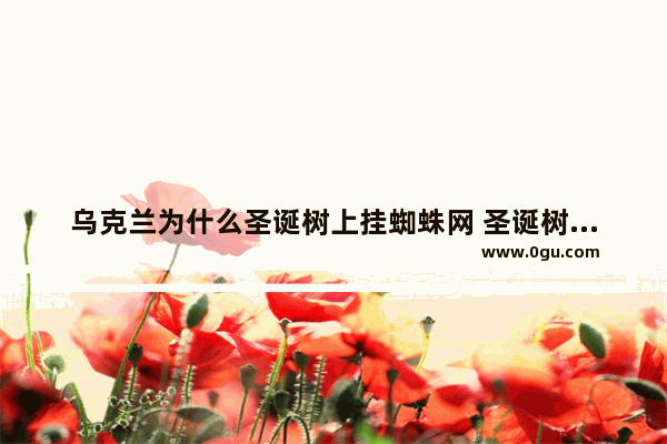 乌克兰为什么圣诞树上挂蜘蛛网 圣诞树习俗