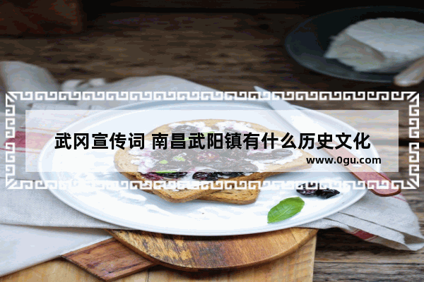 武冈宣传词 南昌武阳镇有什么历史文化