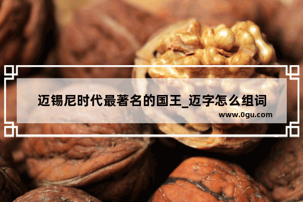 迈锡尼时代最著名的国王_迈字怎么组词
