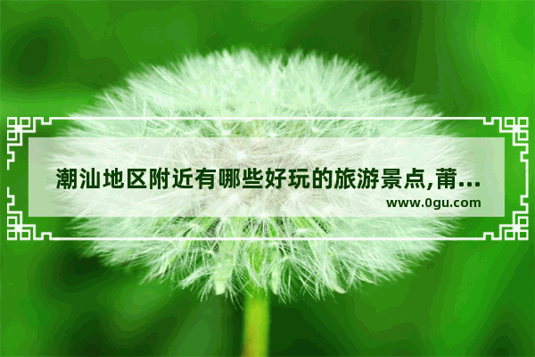 潮汕地区附近有哪些好玩的旅游景点,莆田洋尾村历史文化