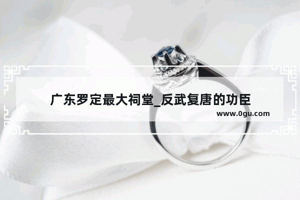广东罗定最大祠堂_反武复唐的功臣