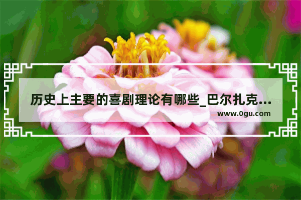 历史上主要的喜剧理论有哪些_巴尔扎克人间喜剧的时代背景