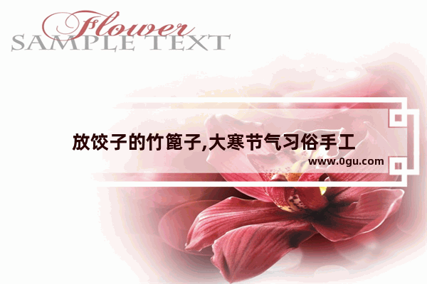放饺子的竹篦子,大寒节气习俗手工