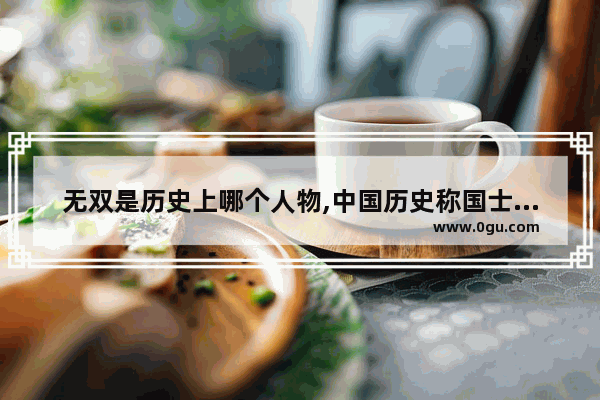 无双是历史上哪个人物,中国历史称国士无双的人