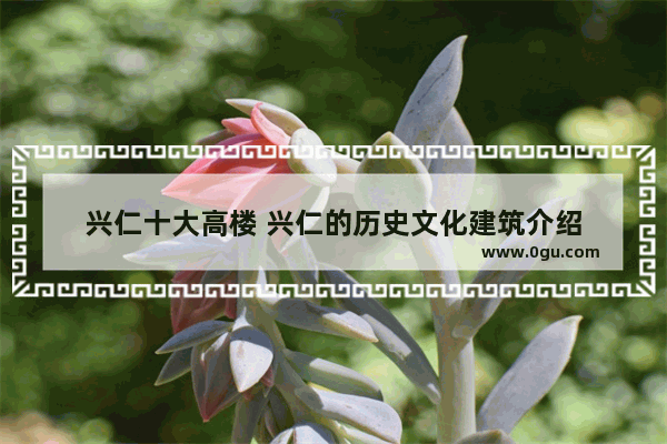 兴仁十大高楼 兴仁的历史文化建筑介绍