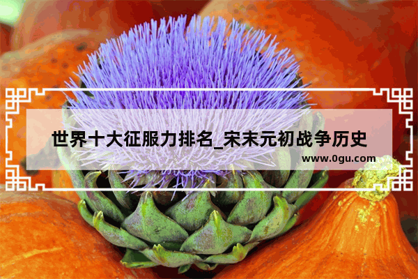 世界十大征服力排名_宋末元初战争历史