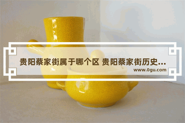 贵阳蔡家街属于哪个区 贵阳蔡家街历史文化