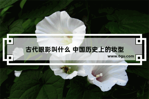 古代眼影叫什么 中国历史上的妆型