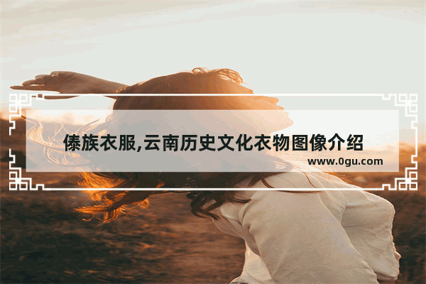 傣族衣服,云南历史文化衣物图像介绍