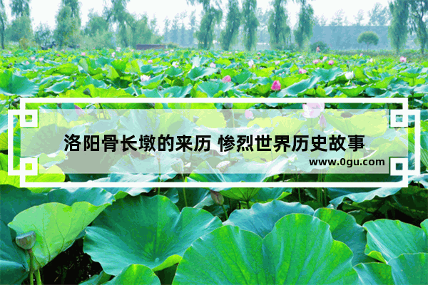 洛阳骨长墩的来历 惨烈世界历史故事