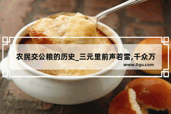 农民交公粮的历史_三元里前声若雷,千众万众同时来历史事件