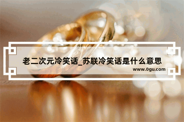 老二次元冷笑话_苏联冷笑话是什么意思
