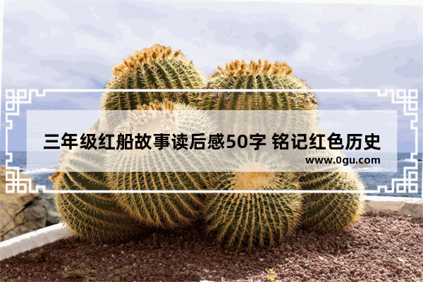 三年级红船故事读后感50字 铭记红色历史绘本故事
