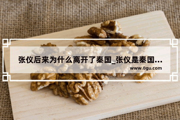 张仪后来为什么离开了秦国_张仪是秦国还是楚国人 张仪最后的结局怎么样了