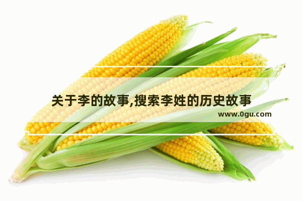 关于李的故事,搜索李姓的历史故事