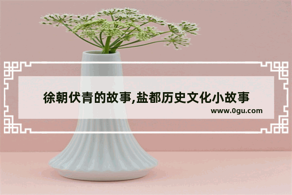 徐朝伏青的故事,盐都历史文化小故事