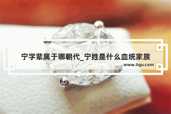宁字辈属于哪朝代_宁姓是什么血统家族