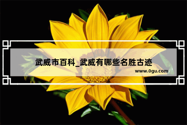 武威市百科_武威有哪些名胜古迹