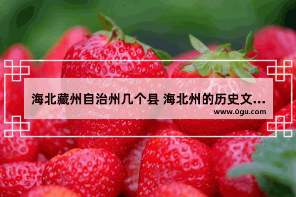 海北藏州自治州几个县 海北州的历史文化价值