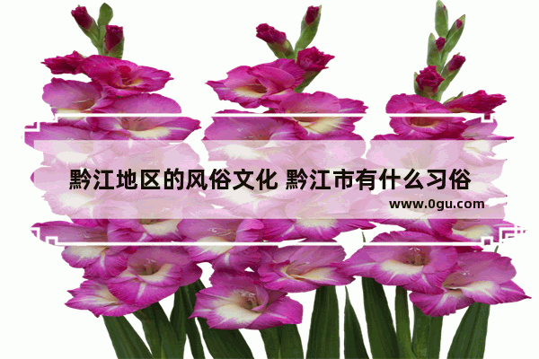 黔江地区的风俗文化 黔江市有什么习俗