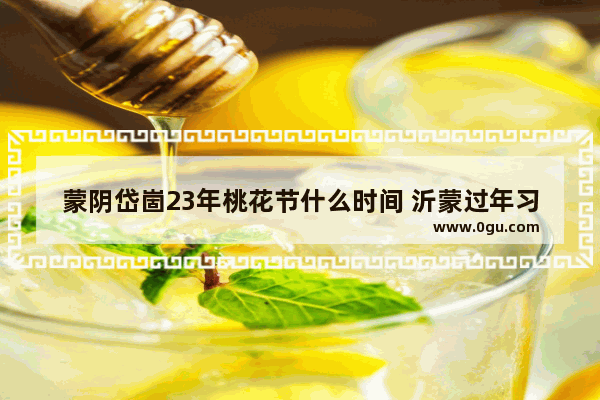 蒙阴岱崮23年桃花节什么时间 沂蒙过年习俗2022年